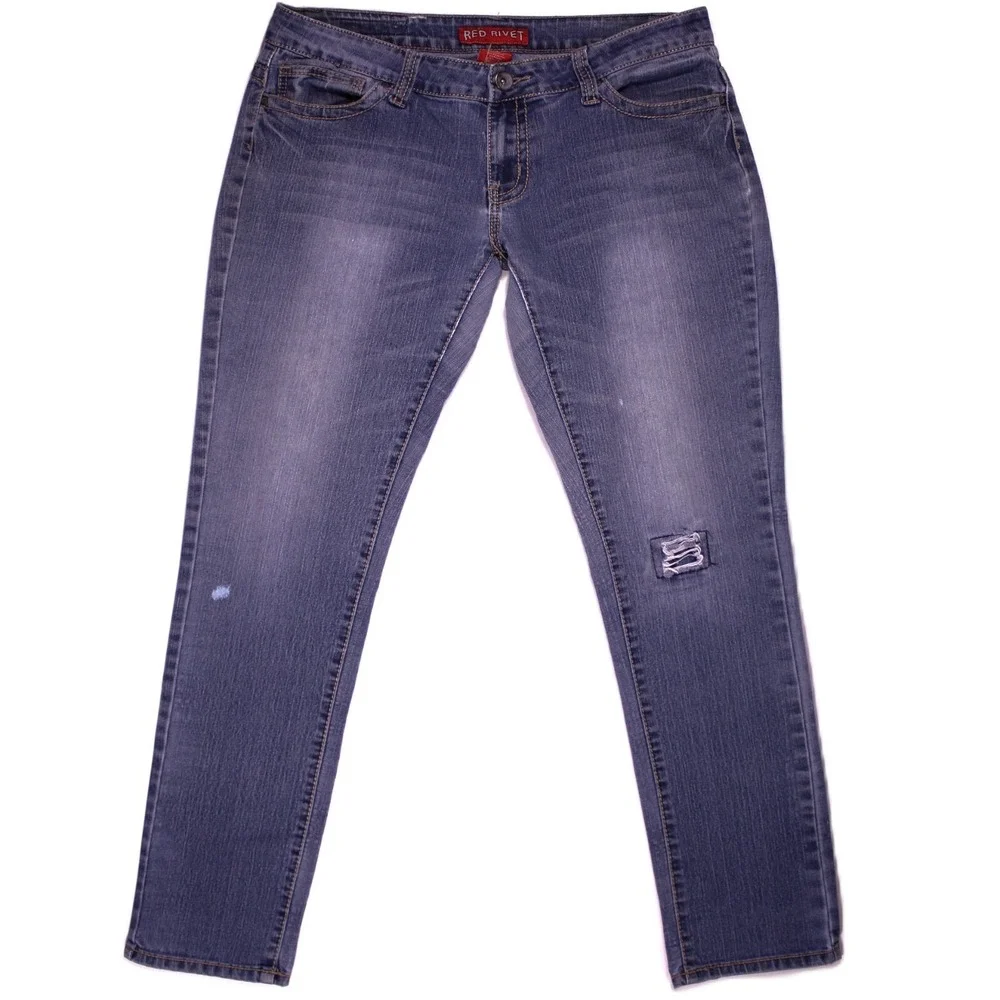 Red Rivet Jeans - Picture 1 of 16